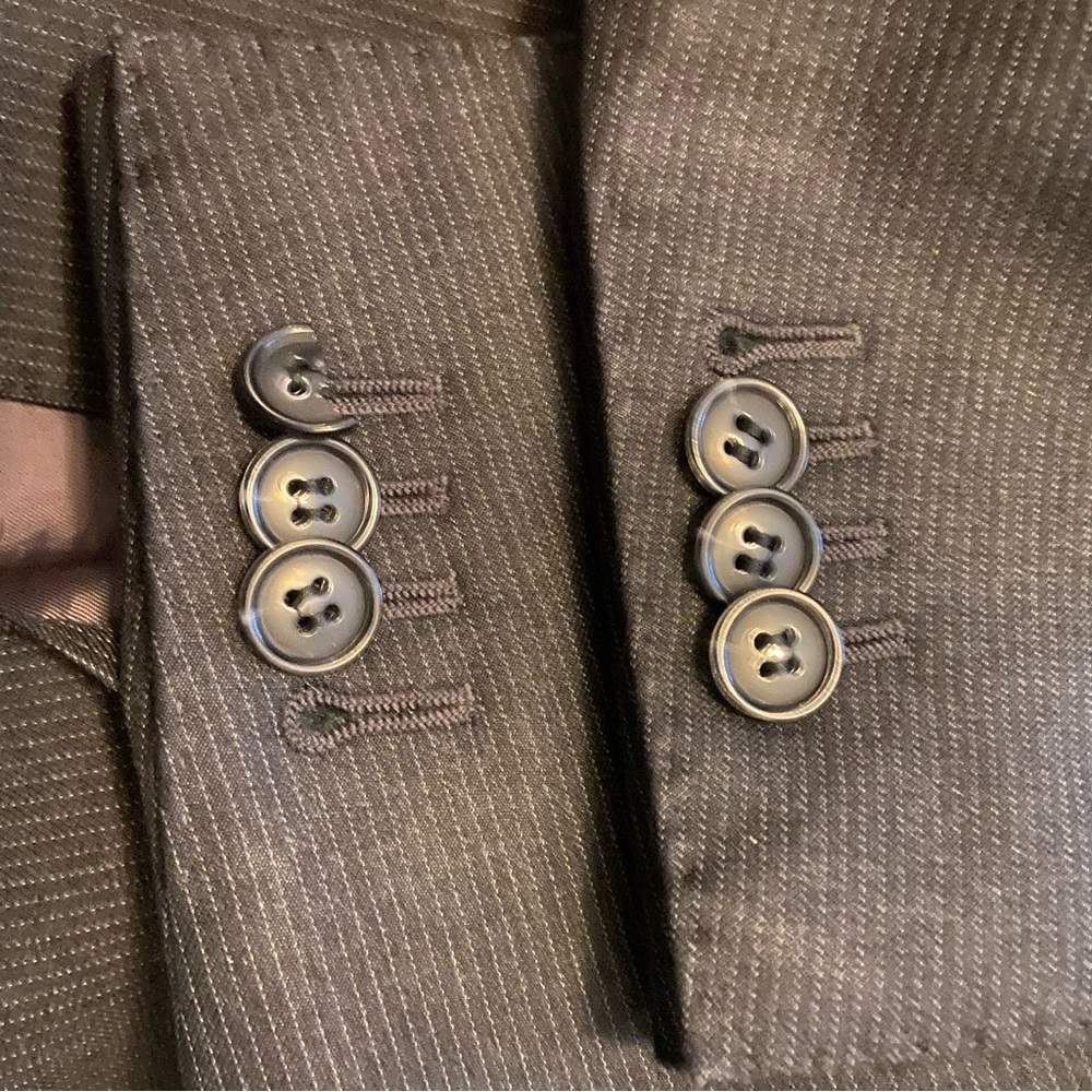 SUITSUPPLY Gray Stripe Super 110s Wool Vitale Barberis Canonico Sport Coat 42L - Picture 9 of 10